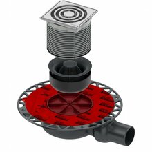 Dušitrapi komplekt TECEdrainpoint S 112, horisontaalne, eriti madal