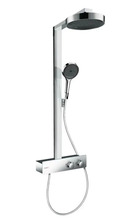 Termostaatiline dušikomplekt Hansgrohe Rainfinity Showerpipe 250 1jet EcoSmart 28742000, 25 cm, kroom