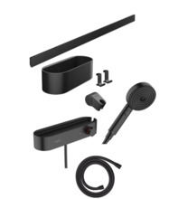 Termostaatiline dušikomplekt Hansgrohe WallStoris 24250670, must matt