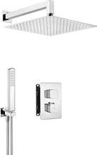 Varjatud termostaadiga dušikomplekt Deante Box BXYZ0ECT, kroom