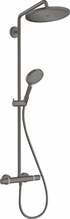Dušisüsteem Hansgrohe Croma Select S 280 26890340, hall/must kroom, harjatud