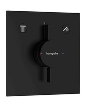 Termostaat Hansgrohe DuoTurn E 75417670, must matt, 2 funktsiooni