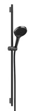 Dušikomplekt Hansgrohe Rainfinity 130 3jet EcoSmart 28744340, 90 cm, harjatud must kroom