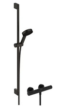 Dušikomplekt termostaatsegistiga Hansgrohe Ecostat Fine Pulsify Select S 24261670, must