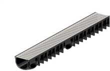 Drenaažirenn Aco Easyline A15 100 cm x 12.5 cm x 9 cm, tsingitud teras
