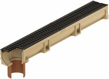 Drenaažikanal Aco Euroline 2.0 B125, 100 cm x 11.8 cm x 10.4 cm, toruga 110 mm