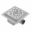 Duši äravoolurest Rea Dots 12 x 12 cm, brushed steel