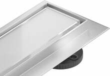 Duši äravoolurenn Mexen Flat 360, 50 cm, chrome/white glass
