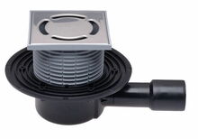 Põrandatrapp H&L HL510NPr, 123 x 123 x 93 mm, DN40/50, horisontaalne