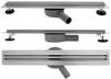 Lineaarne äravoolukanal Rea Neo Slim Pro Design 80 cm, nickiel brush