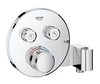 Sisseehitatav termostaatiline dušisegisti Grohe Grohtherm SmartControl 29120000, kroom, integreeritud dušihoidikuga