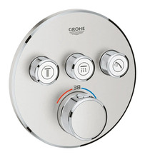 Termostaatiline dušisegisti Grohe Grohtherm SmartControl 29121DC0, roostevaba teras, SuperSteel