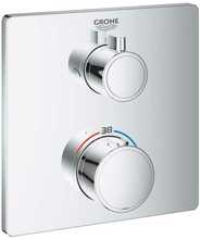 Termostaatiline dušisegisti Grohe Grohtherm 24079000, läikiv kroom, 2 väljundit