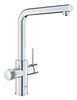 Segisti Grohe Blue Pure 30600000, L-kujuline tila, läikiv kroom