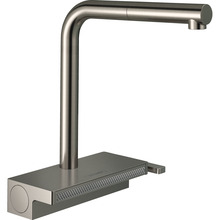 Valamusegisti Hansgrohe Aquno Select M81 73830800, väljatõmmatava voolikuga, roostevaba teras