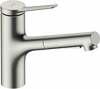 Köögisegisti Hansgrohe Zesis M33 150, väljatõmmatava dušiotsikuga, roostevaba teras