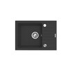 Valamu MAIDSINKS BALI (62x44) 1B1D, must + Flessi Black Edition segisti