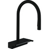 Segisti Hansgrohe Aquno Select 170 M81 73831670, väljatõmmatava dušiga 3jet sBox, must matt