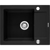 Valamu Pyramis Siros 57x51,5, 1B + segisti IDEA Black Edition - 070169002BE, must