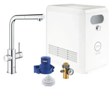 Segisti Grohe Blue Professional L-spout kit 31326002, kroom, koos jahuti ja veefiltriga