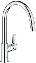 Köögisegisti Grohe BauEdge 30536000, väljatõmmatava dušiga, kroom