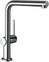 Köögisegisti Hansgrohe Talis M54 72808000, väljatõmmatava voolikuga, kroom
