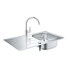 Valamu ja segisti komplekt Grohe Bau K200 31562SD1, roostevaba teras