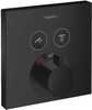 Peidetud termostaatsegisti Hansgrohe ShowerSelect 15763670, matt must