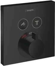 Peidetud termostaatsegisti Hansgrohe ShowerSelect 15763670, matt must