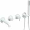 Sisseehitatav vannisegisti Deante Silia BQSA18P, Bianco, 4-osaline