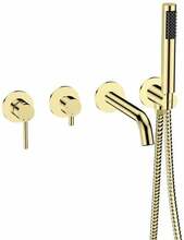 Peidetud vannisegisti Besco Veo 4-Points Faucet, kuldne