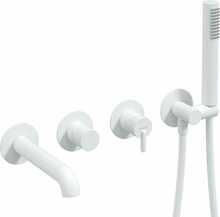 Sisseehitatav vannisegisti Deante Silia BQSA18P, Bianco, 4-osaline
