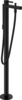 Vannisegisti põrandapealne Hansgrohe Finoris 76445670, must matt
