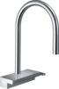 Köögisegisti Hansgrohe Aquno Select M81 73831000, kroom, väljatõmmatava dušiga 3jet sBox