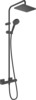 Termostaatiline dušisüsteem Hansgrohe Vernis Shape 230 1 Jet 26286670, must matt