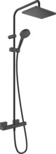 Termostaatiline dušisüsteem Hansgrohe Vernis Shape 230 1 Jet 26286670, must matt