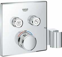 Termostaatiline vannisegisti Grohe Grohtherm SmartControl 29125000, kroom, dušihoidjaga