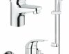 Vannitoa komplekt Grohe Euroeco, kroom 32743000, 27853000, 32734000