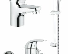 Vannitoa komplekt Grohe Euroeco, kroom 32743000, 27853000, 32734000