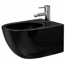 Seinapealne bidee Rea Carlo Mini, 365 x 320 x 490 mm, must