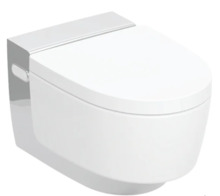 Nutikas seinakinnitus bideefunktsiooniga WC-pott Geberit AquaClean Mera Classic 146.200.21.1, valge/läikiv kroom