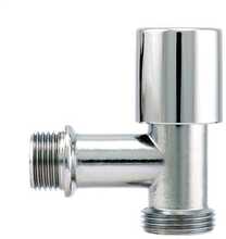 Ventiil Tdm Brass nurk, pesumasinale, 1/2 tolli - väliskeere, 3/4 tolli - väliskeere
