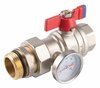 Kuulventiil Ferro F-Power KFPS3T, termomeetriga, sisemine-välimine, 1 toll