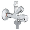 Kombineeritud nurgaventiil Grohe 22036000, 1/2 x 3/8 x 3/4, kroom