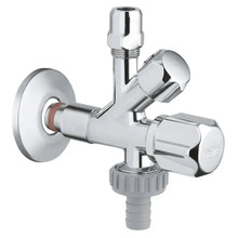 Kombineeritud nurgaventiil Grohe 22036000, 1/2 x 3/8 x 3/4, kroom