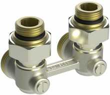 H-ühenduse ventiil Danfoss RLV-KB, nurkne, 1/2-3/4 tolli, mudel 003L0394