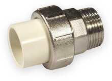 Adapter Nibco 4733-405, PVC-C, 1/2 väliskeere/liimitav