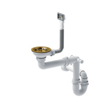 Sifoon valamu jaoks Quadron 12SR3-P1A-PG1, kuldne