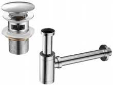 Sifoonikomplekt Click-clack korgiga valamu jaoks Mexen 7992050-00, 65 mm, kroom