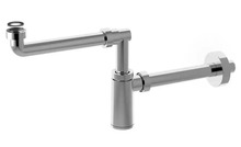 Valamu sifoon Sapho Bonomini King 0595SP25K7, 1 1/4 x 32 mm, kroom